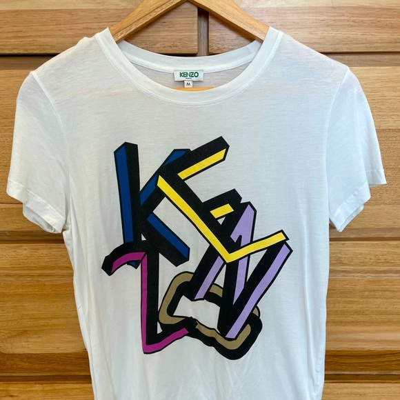 KENZO T Shirt - Large Letter Graphic Print, Genuine, Purchased in Paris, Size M - Picture 3 of 4